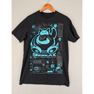 Neo4ic Pokemon Snorlax Black Blue Holographic T-Shirt Medium SNOR-LX Holo